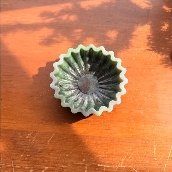 Other - Green Fluted Resin Dish